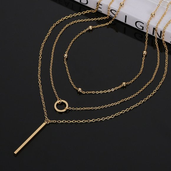 Basic Three-Piece Chain Necklace Set For Women - Picture 2 of 4